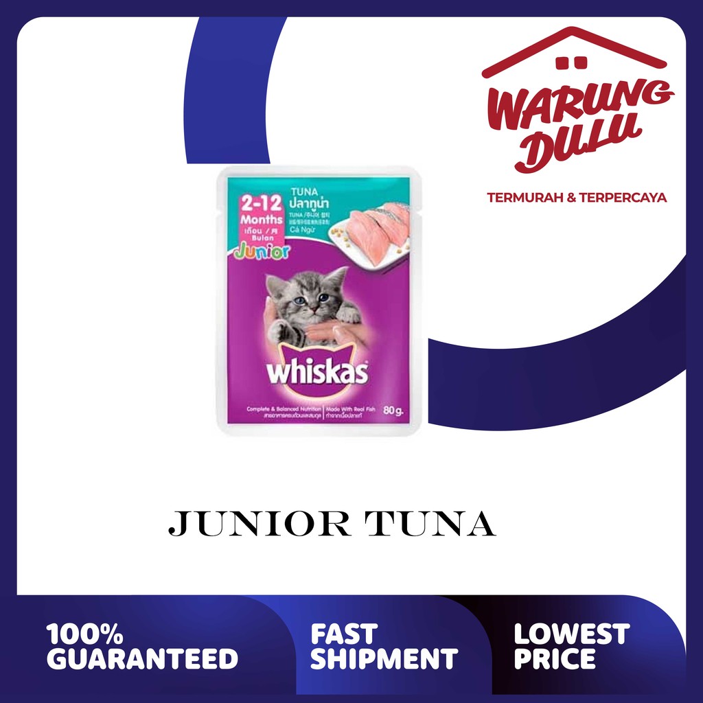 WHISKAS POUCH JUNIOR TUNA