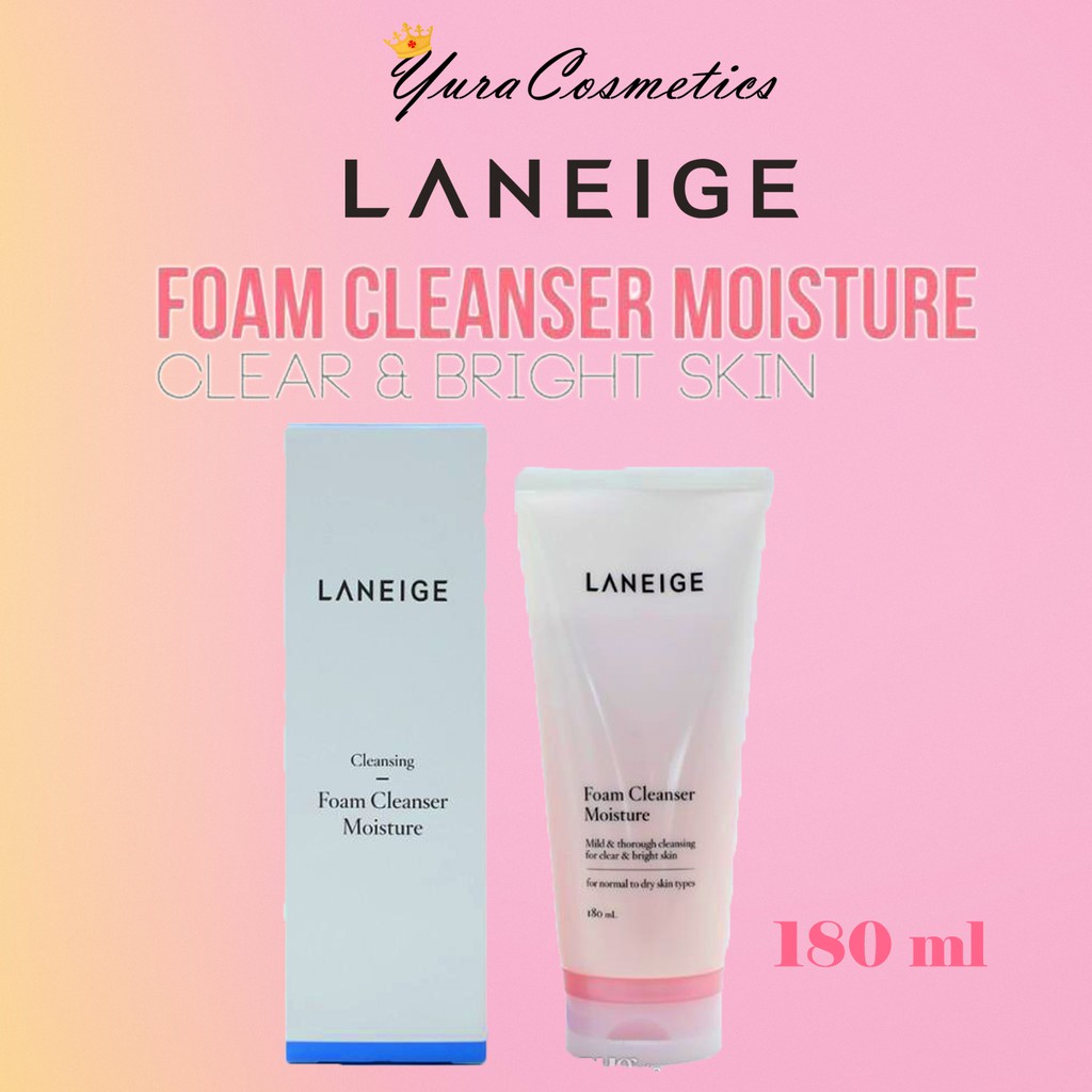 100% ORIGINAL Laneige Foam Cleanser Moisture 180ml Full Size