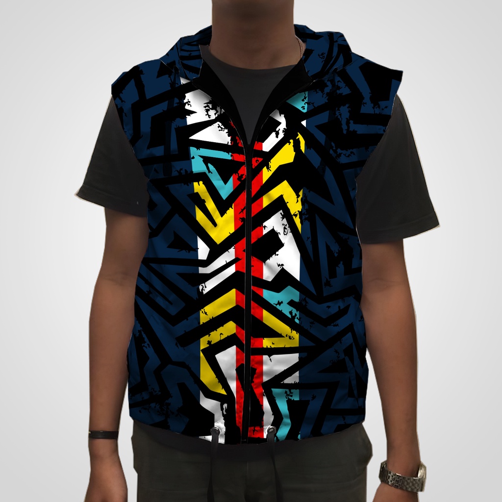 Rompi Sepeda Gowes Pria Wanita Hoodie Full Printing Custom19