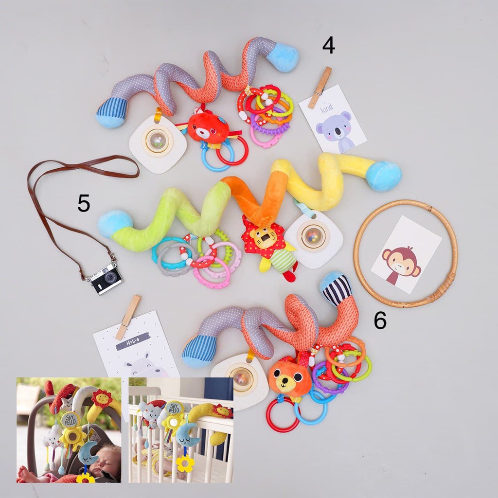 LIN030 Baby Box/ Crib Hanging Toys (Mainan Bayi Gantung di Tempat Tidur Bayi) Bisa Bunyi