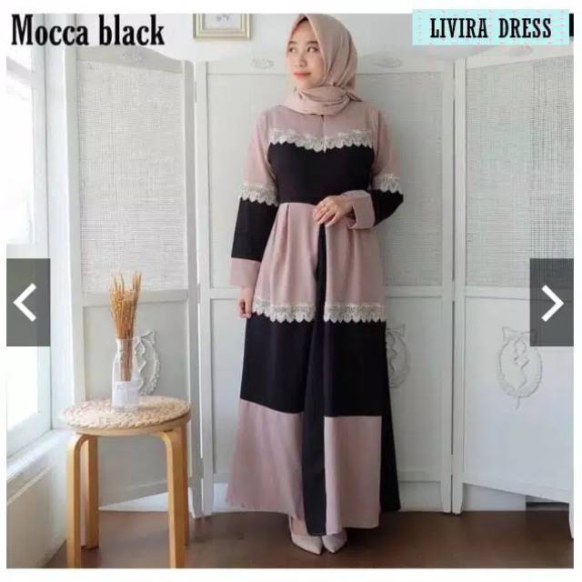 Livira dress pakaian wanita baju gamis fashion muslim