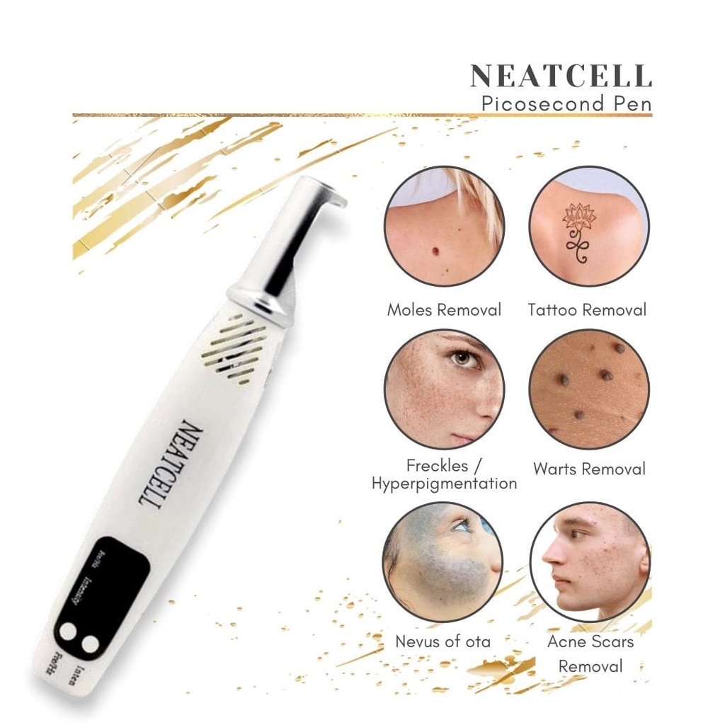 laser penghilang flek bekas jerawat tato tai lalat kutil black spot mole removal picosecond biru