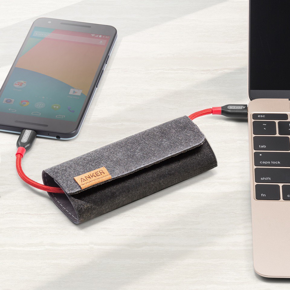 ANKER A8187 - PowerLine Plus - USB-C to USB-C 2.0 - 0.9M - Kabel USB-C ke USB-C dari ANKER (90CM)