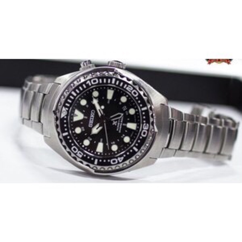 SEIKO PROSPEX SUN019 KINETIC GMT DIVERS BLACK DIAL ORIGINAL