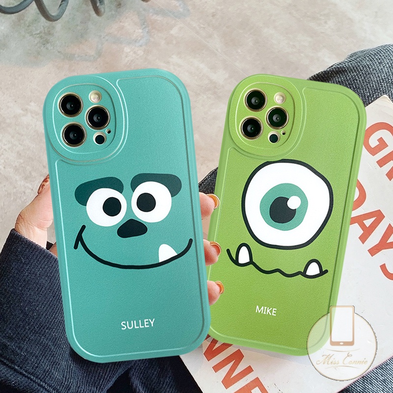 Casing Monster Bermata Besar Kecil Yang Indah Kompatibel Untuk iPhone 7Plus 8Plus XR 12 13 11 14 Pro Max8 7 6 6S Plus X XS MAX SE 2020monsters University Anti-Drop Lembut TPU Penutup Belakang