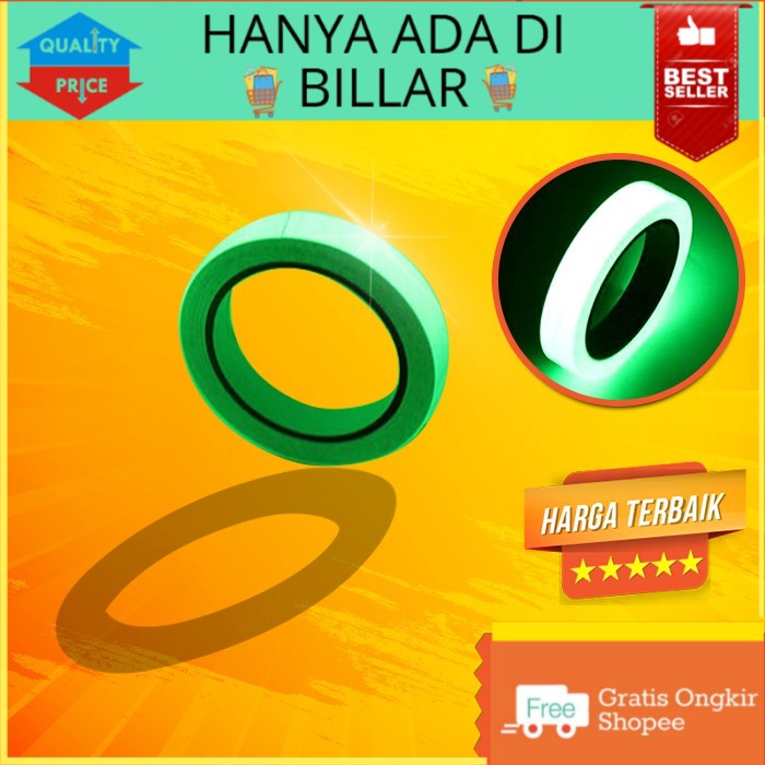 

GLOW IN THE DARK TAPE SELOTIP FOSFOR LUMINOUS STICKER LAKBAN NIGHT
