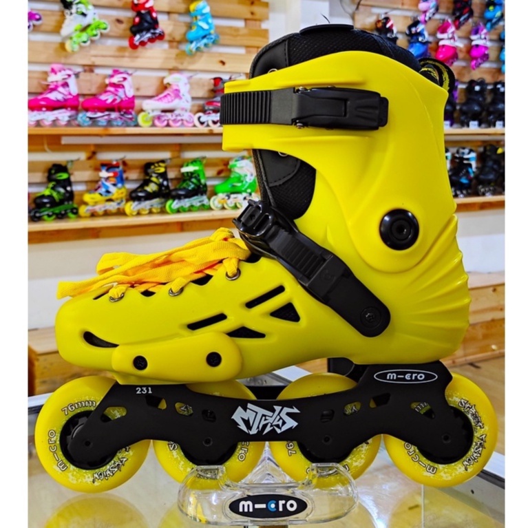 Sepatu Roda Pemula Inline Skate M-cro (Micro) MT-Plus Yellow