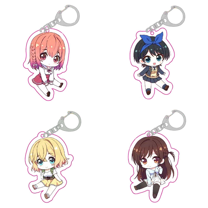 Anime Kanojo Okarishimasu Rent-A-Girlfriend Chizuru Mami Sumi Ruka Keychain Keyring