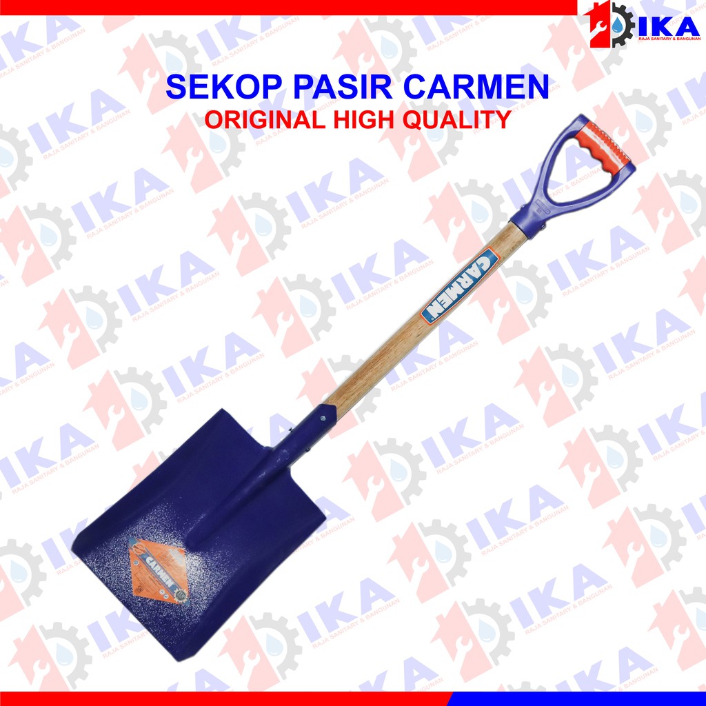 Sekop CARMEN ORIGINAL 100%  Biru / Sekop Besar Export Quality Sekop Carmen SKOP RATA PAPAK FULL BESI / SEKOP PASIR