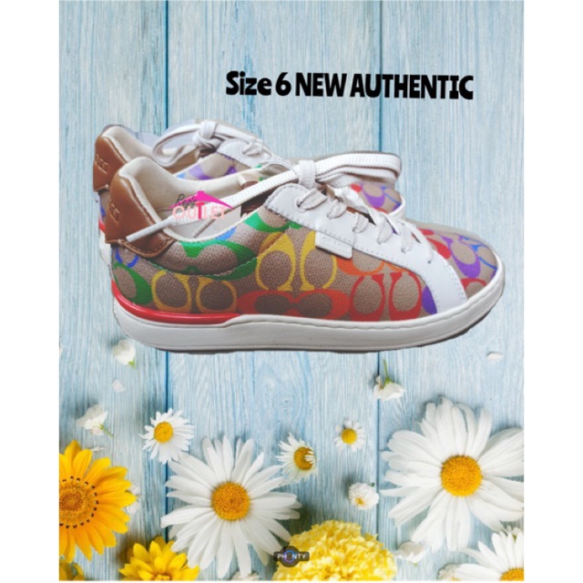 sepatu sneaker kasual coach original wanita AUTHENTIC murah treasure