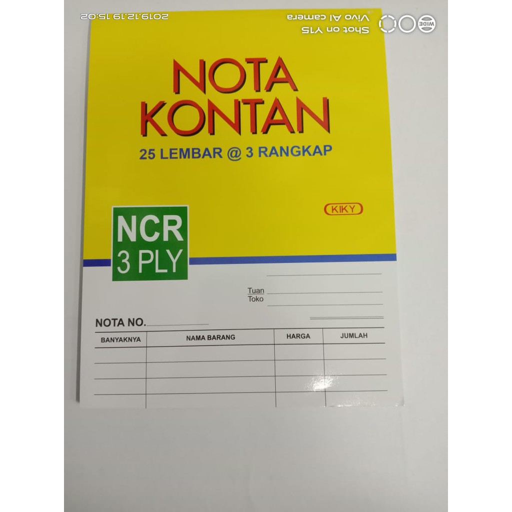 

KIKY NOTA KONTAN 3 PLY BESAR