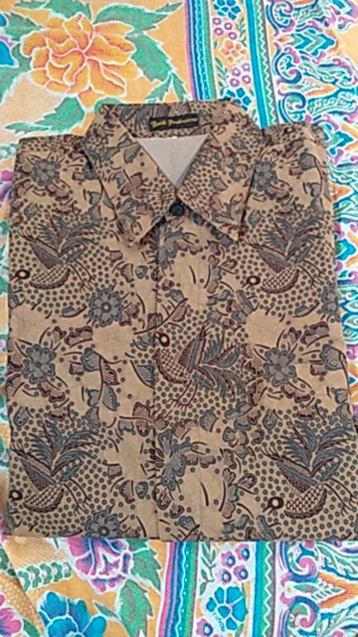 Peksi Belukar Kemeja Batik Pria Lengan Panjang Kain Hem Atasan Baju Cowo Cowok Jumbo Modern Premium