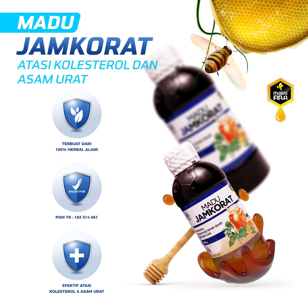 Madu JAMKORAT Original Obat Rematik Herbal Asam Urat Dan Kolestrol