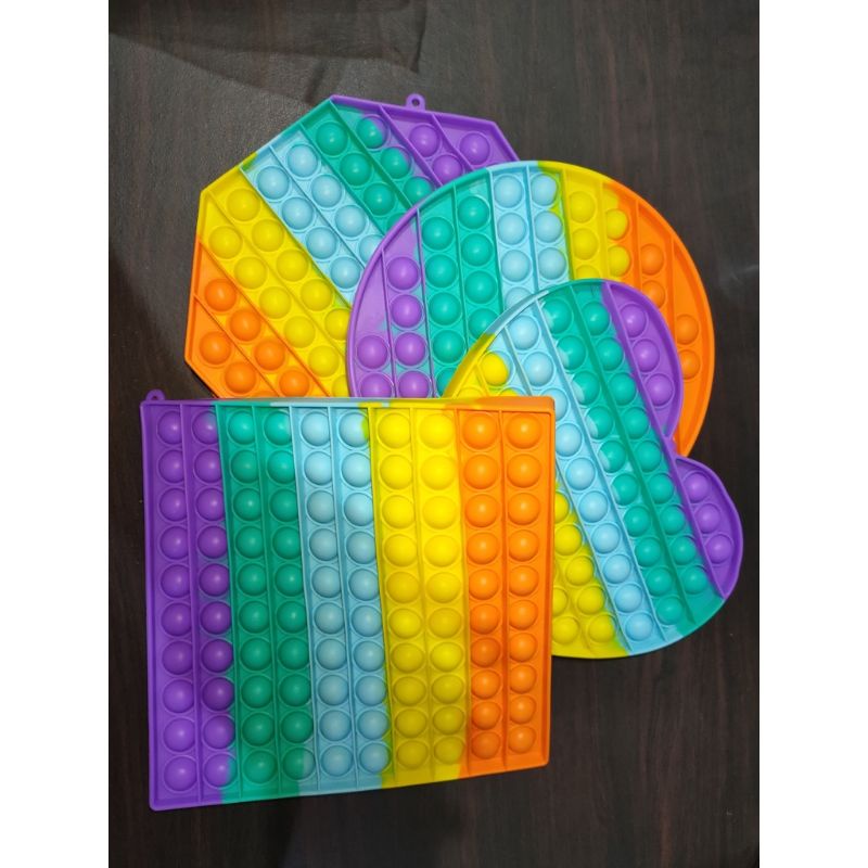 ❤️JUMBO❤️POP IT KOTAK RAINBOW JUMBO,LOVE JUMBO,POP IT SUPER JUMBO 20CM,POP IT BIGSIZE