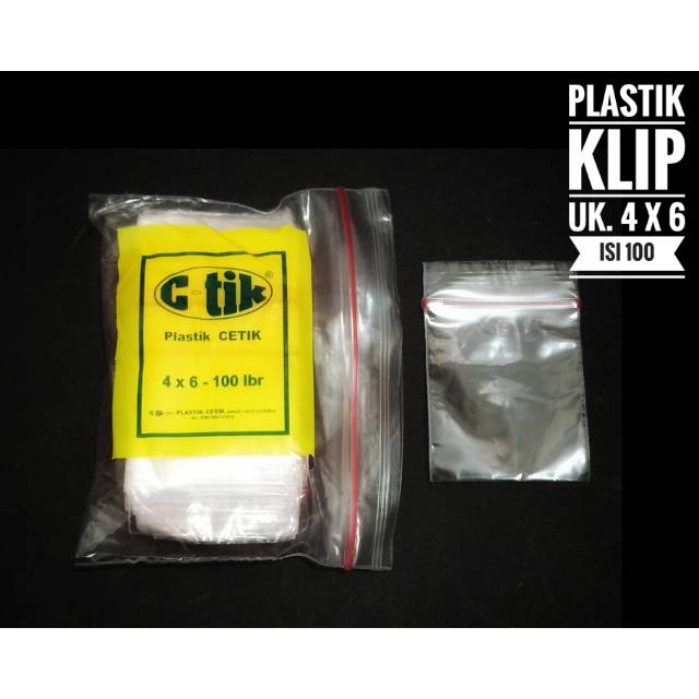 Plastik Klip 4x6 cm / Plastik Seal / Plastik Ziplock / Plastik Obat Saos Sambal Kecap Bening Rapat