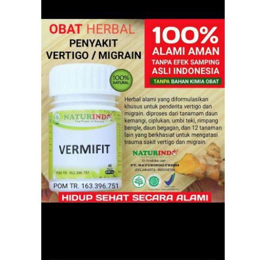 

Herbal Spesialis Penyakit Vertigo/Migrain (Ampuh) (VERMIFIT)