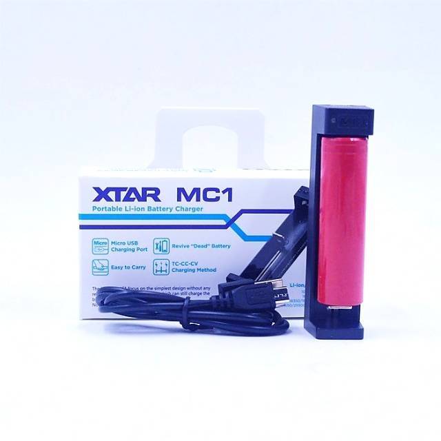Charger XTAR MC1 for 18650 26650 10440 14500 original GARANSI safety with auto stop when batre full