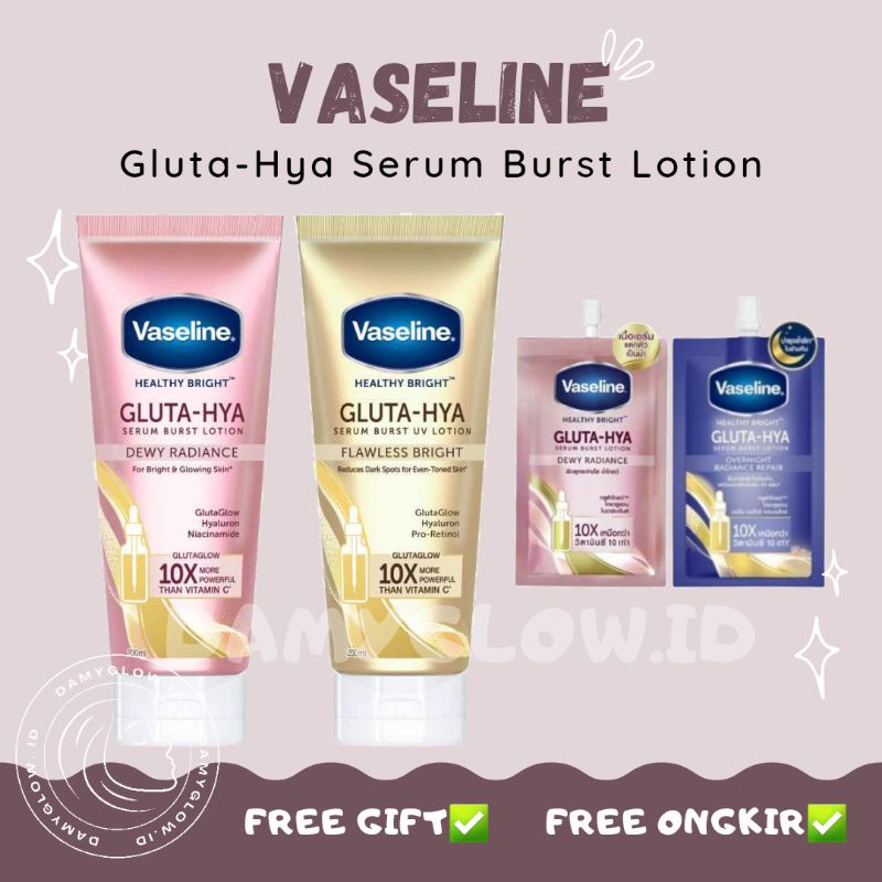[READY STOCK] VASELINE GLUTA-HYA SERUM BURST LOTION SACHET