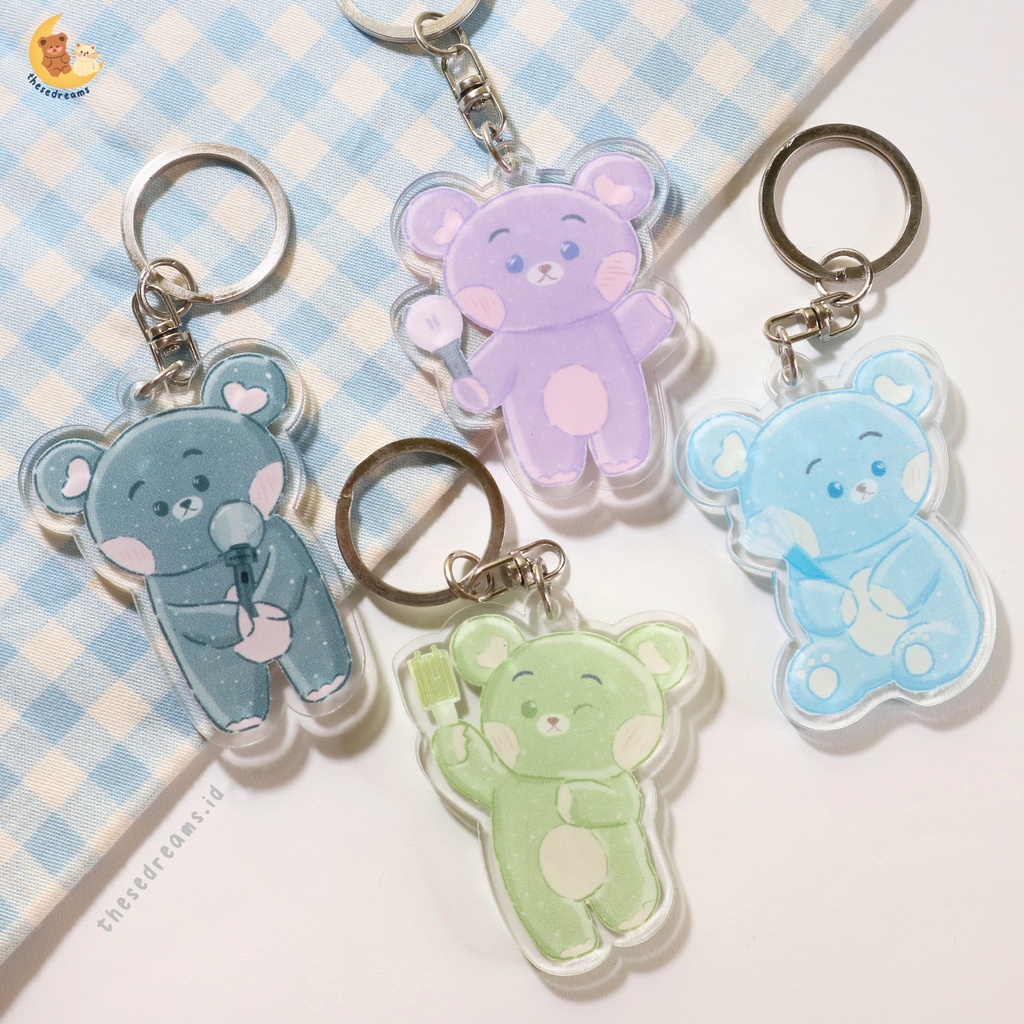 [FANMADE] KPOP LIGHSTICK KEYCHAIN | BTS NCT ENHYPEN TREASURE