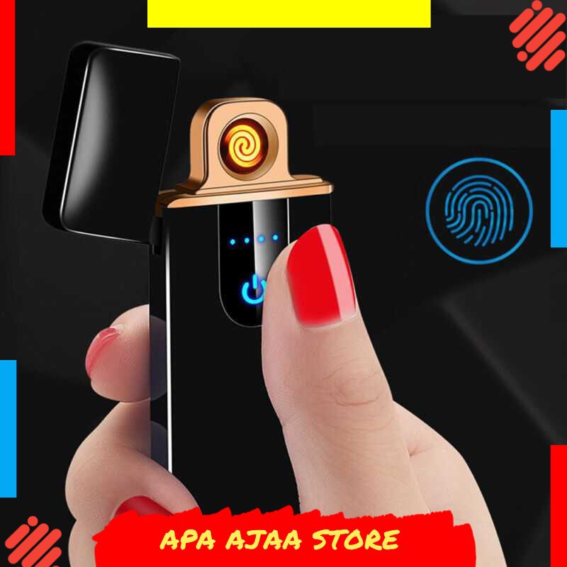 Termurah ! Firetric Korek Api Elektrik Fingerprint Sensor LED - MG-517