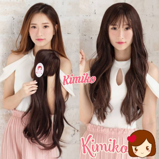 TOUPEE CLIP PONI TIPIS LURUS MERK KIMIKO