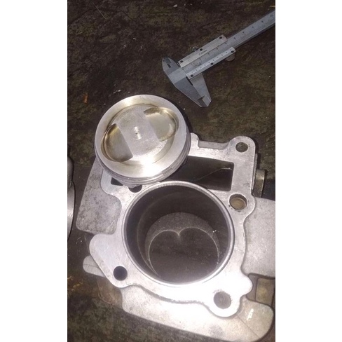 Boring+Piston 150cc Os 100 Sonic Dm 58,6mm Dm liner Luar 65mm