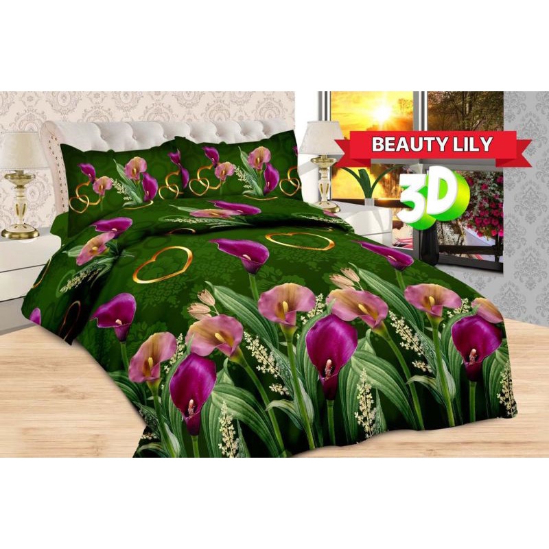 Bedcover set seprei bonita 180x200 motif beauty lily