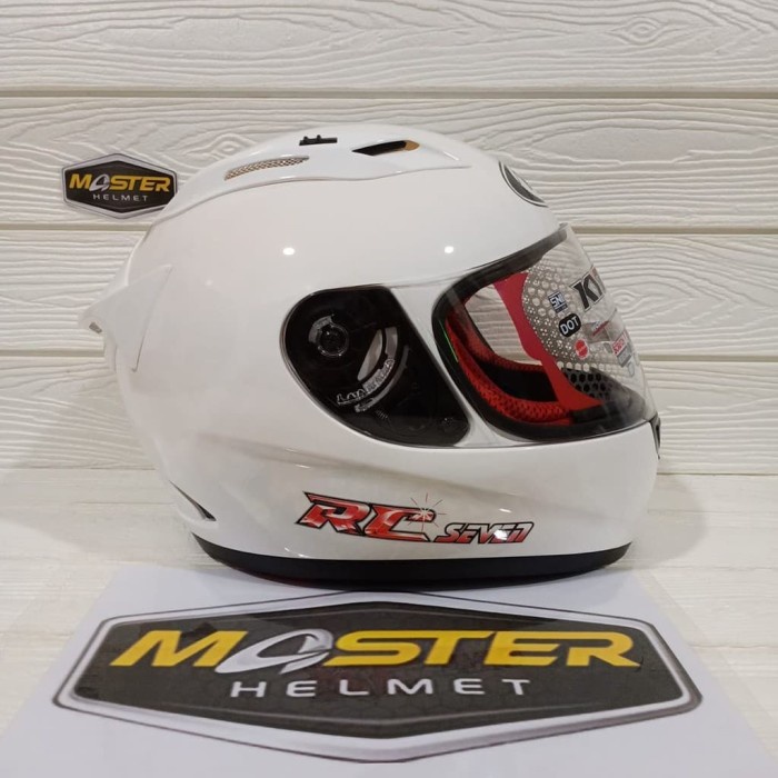 HELM KYT RC7 SOLID KYT RC-7 SOLID FULL FACE WHITE