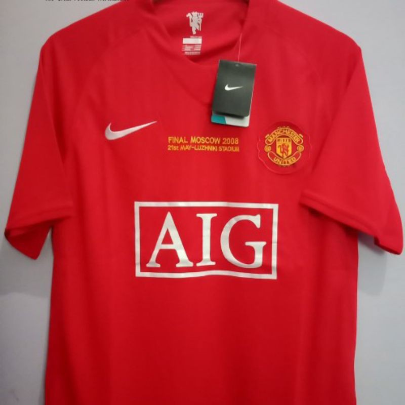 Jersey Retro Manchester united Home Final Moscow 2008