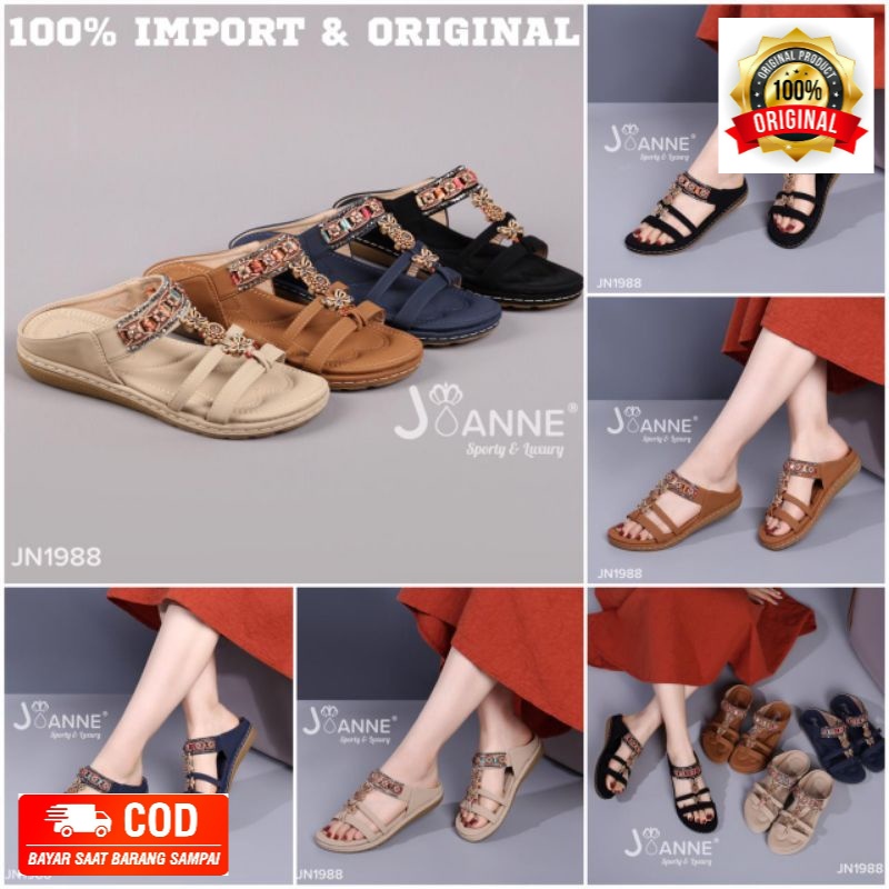 [ORIGINAL] JOANNE Sandals Shoes Sepatu Wanita #JN1988