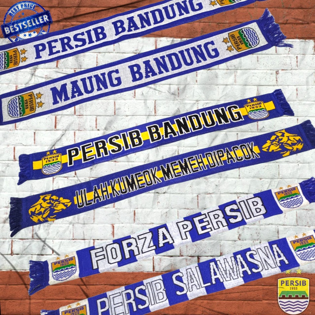 Geser foto syal persib Persija thejak viking slayer ultras scraf forza TEBAL BOLAK BALIK