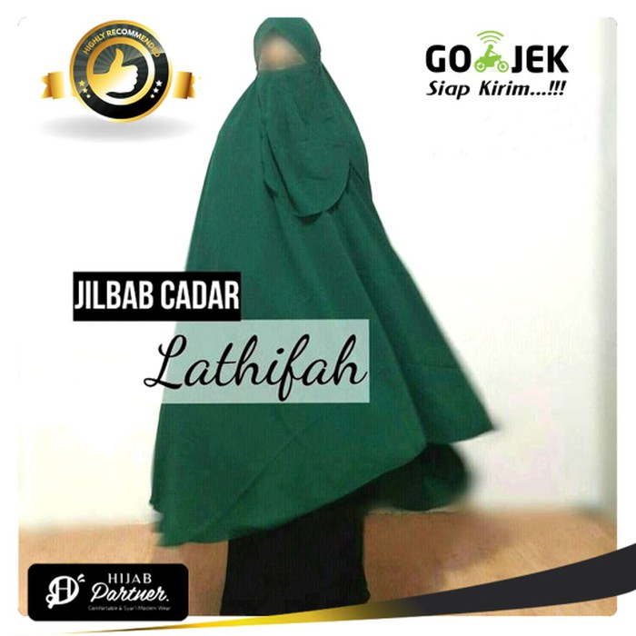 JILBAB CADAR LATHIFAH JUMBO / SEBETIS / KERUDUNG INSTAN CADAR