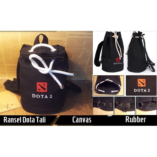 Tas Ransel Dota 2 Tali || Aksesoris Bag Messenge