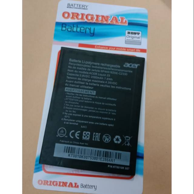 Baterai Battery ACER LIQUID Z5 BAT-A10 E380 Original Battery Hp