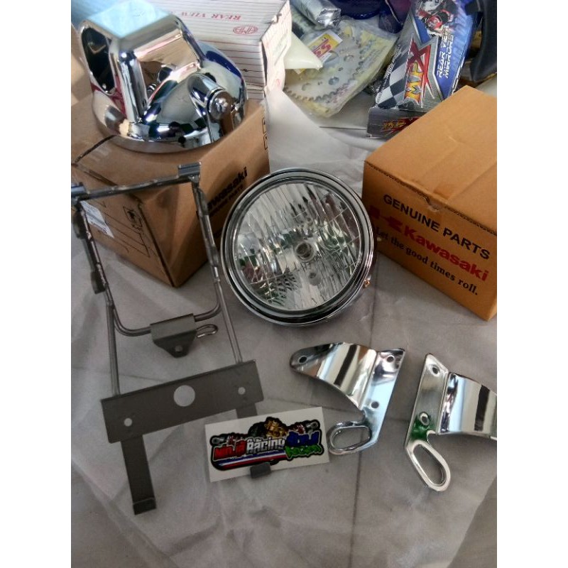 Lampu ninja ss set bracket original - headlamp ninja ss original