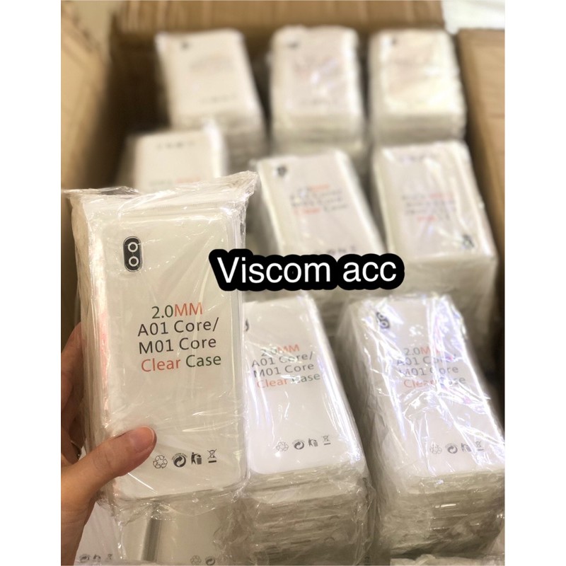 Silicon bening samsung A01 core / M01 core case transfaran