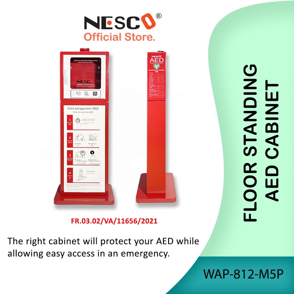 Floor Stand for AED Cabinet WAP-812-M5P