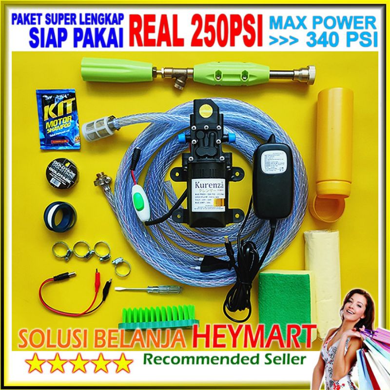 Jet Cleaner Alat Cuci Motor Mobil AC Steam Jet Mini Pompa 250 psi Doorsmeer