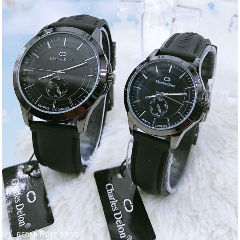 jam tangan charles delon couple original anti air