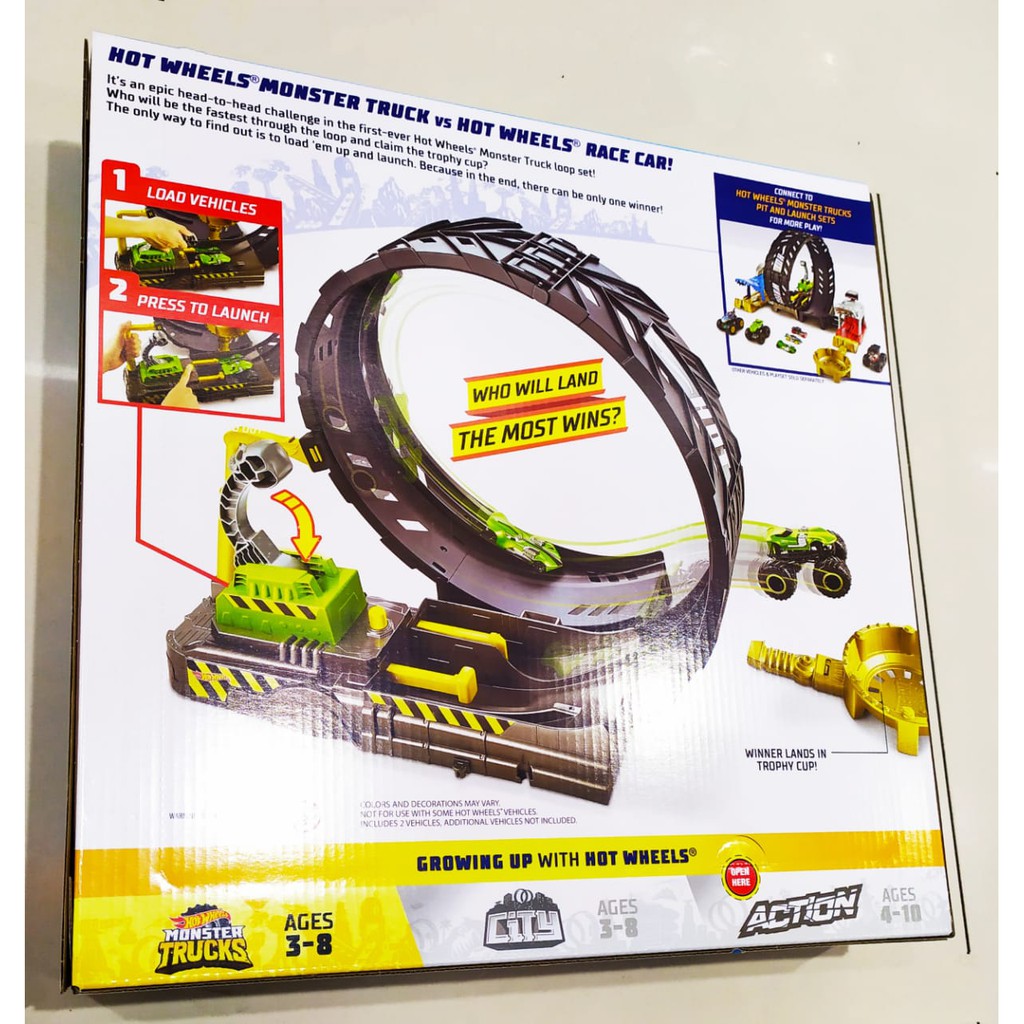 hot wheels monster truck looping challenge