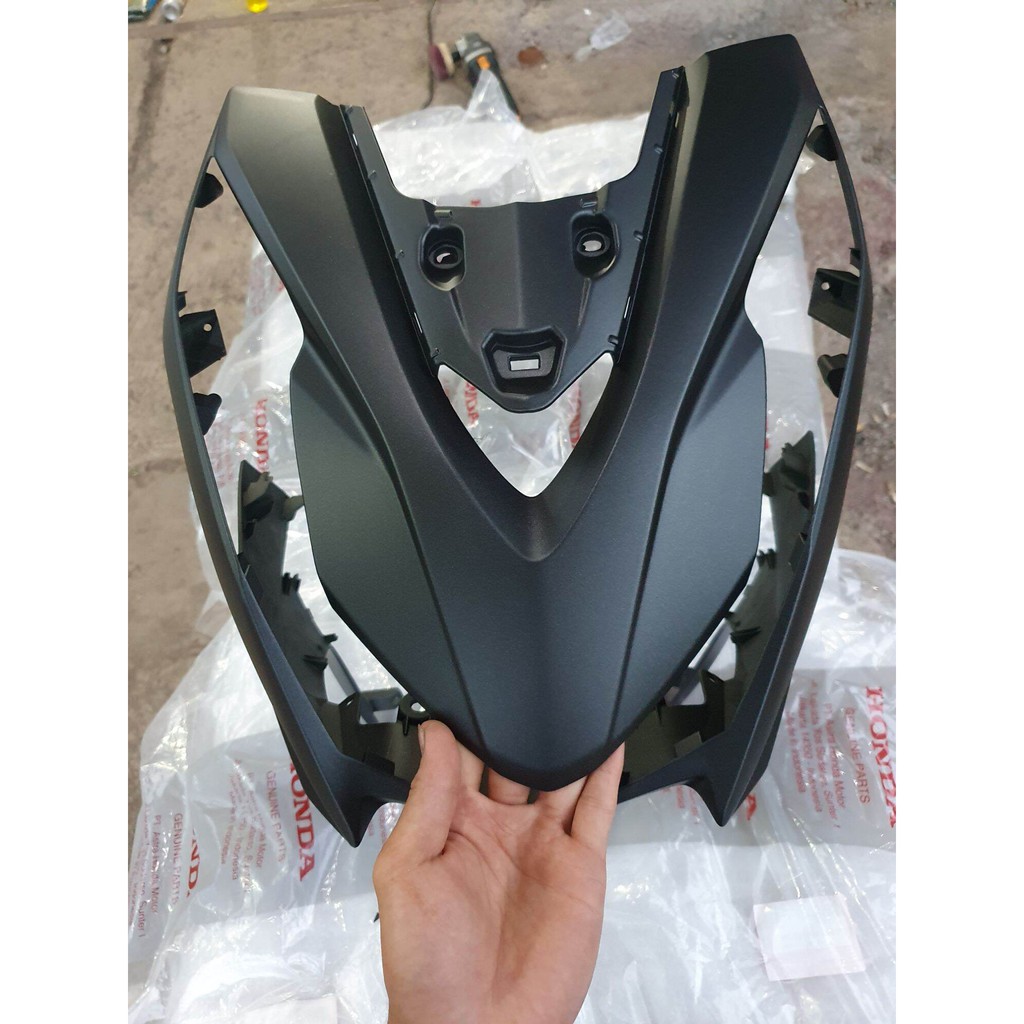 Panel Tameng Lampu Depan BIRU DOP DOF Honda New Beat LED 2020 ORI AHM 64301K1AN00MIB