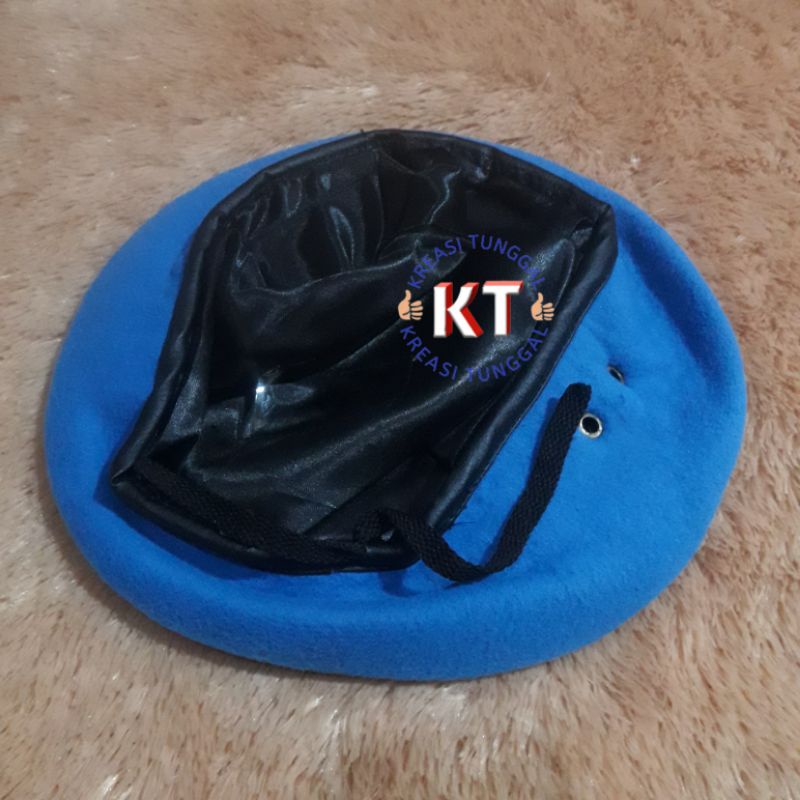 baret prima PBB biru terang/topi baret provos