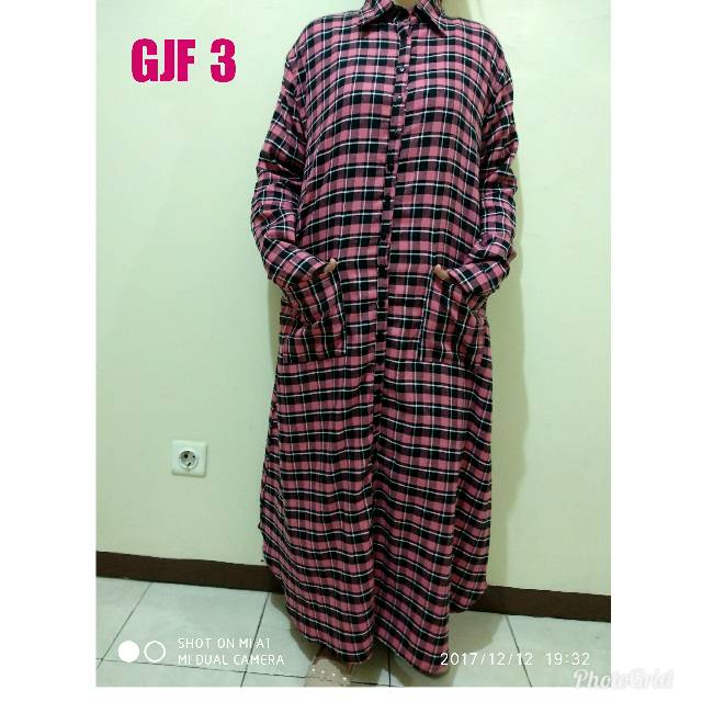 Gamis flanel jumbo/gamis kotak kotak/maxi kotak/gamis jumbo/maxi jumbo/long dres/gamis kotak jumbo