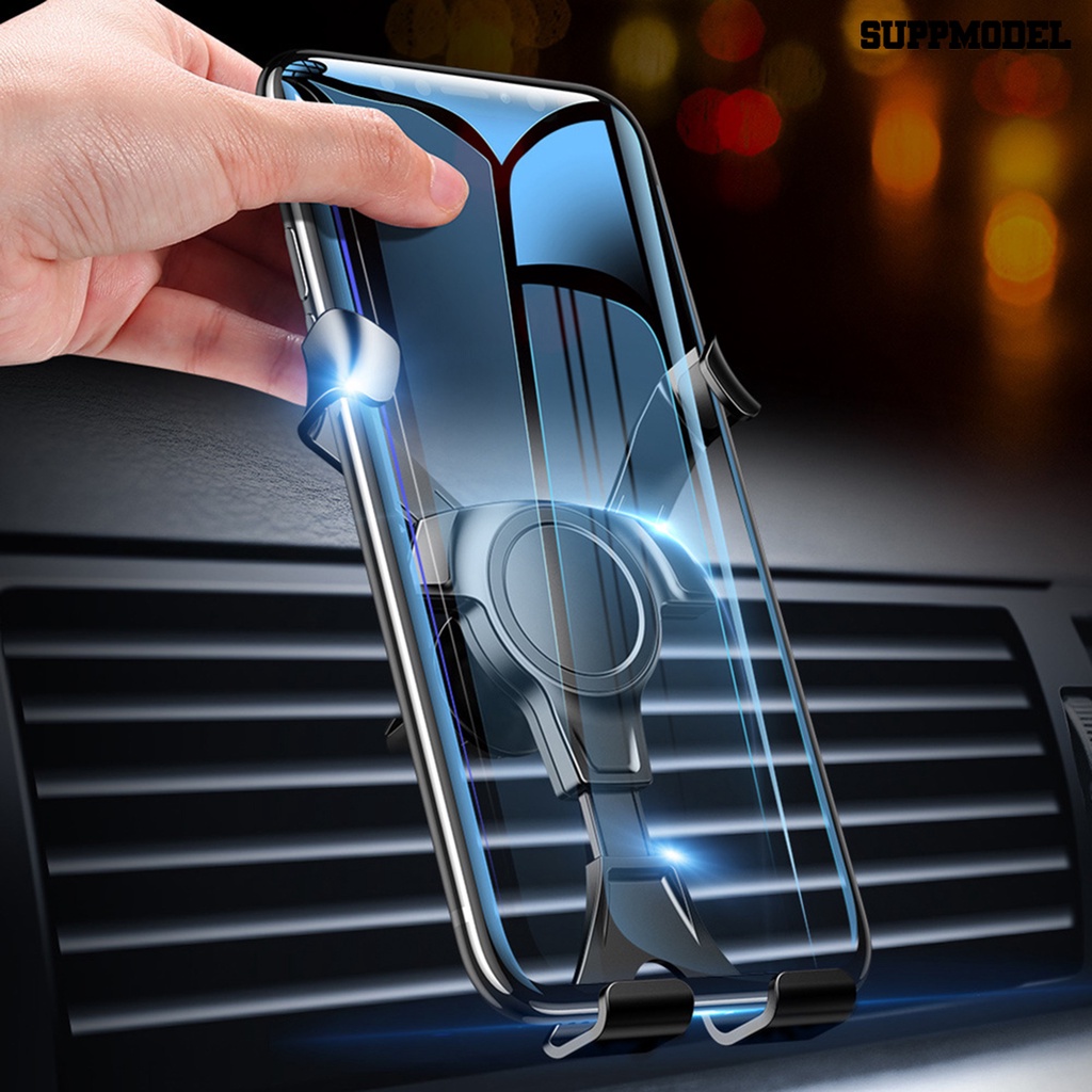 Sdl Stand Holder Handphone Bahan ABS Rotasi 360 Derajat Untuk Kisikisi Ac Mobil