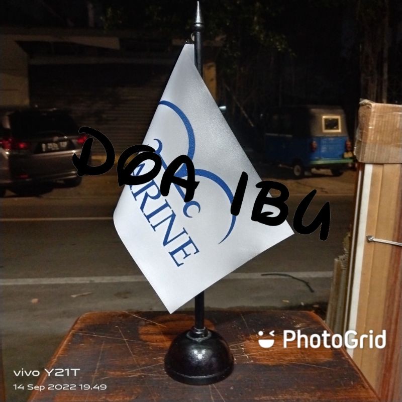 

best seller tiang kayu meja+bendera MARINE