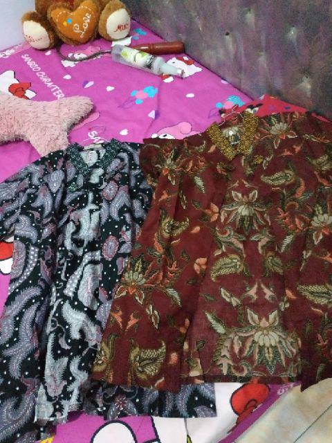 Atasan Batik Dolby Dolbi Dobby Doby Tenun Sutra Tulis Halus Katun Atbm Baron ,sarombit Atasan