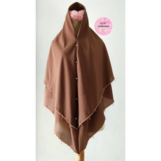 Diamond Khimar (pink,brown,black) ORIGINAL BY KARENINA