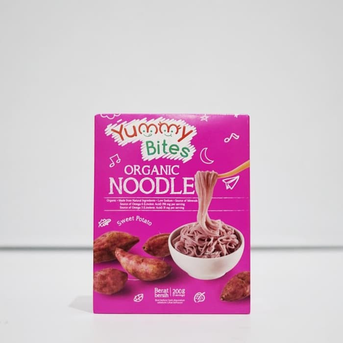 YUMMY BITES ORGANIC NOODLE/ MIE MPASI BAYI ORGANIK SWEET POTATO 200GR