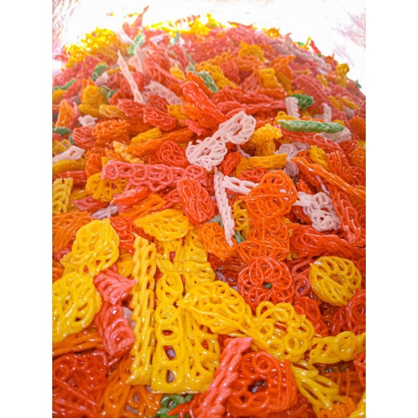 Bella Belli Aneka Bahan Seblak, Makroni Bantet Mentah/Kerupuk Seblak Mentah Mix 500Gr