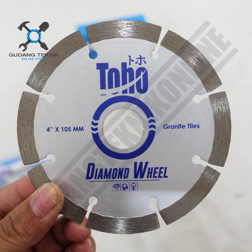 Mata Potong Keramik Granit Toho Wet / Dry / Turbo X 4Inch - Diamond Wheel Toho Wet/Dry/Turbo X 4 Inch